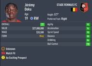 Doku is the fastest budget option on the wings (Image via Sportskeeda)